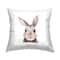 Stupell Industries Cute Bunny Face Pink Cheeks, Cute Bunny Face Pink Cheeks Decorative Printed Throw Pillow